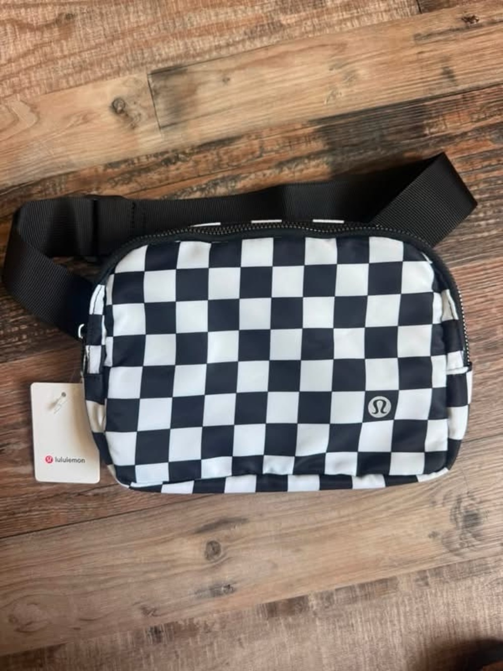 Black & White Checker Belt Bag- Inspired bag